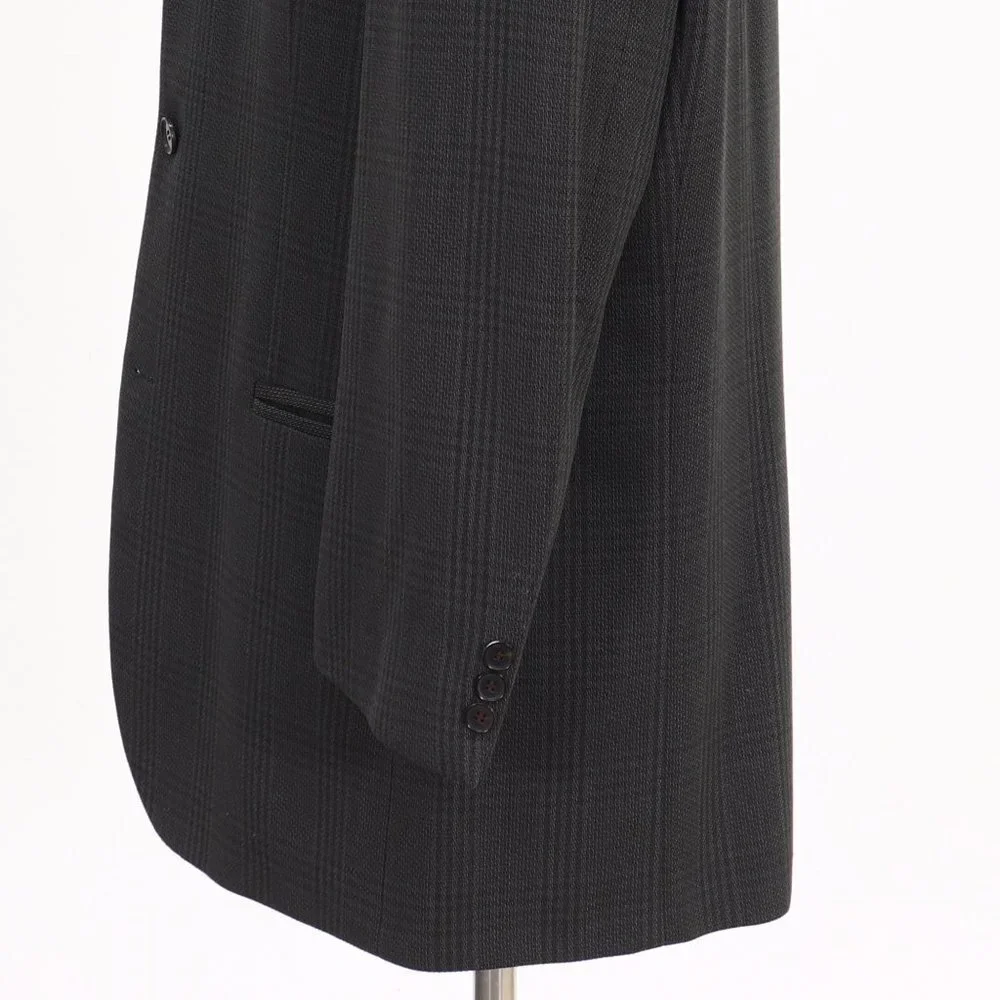 Hugo Boss 44R Green Check 3-Button Sport Coat Blazer Jacket V942